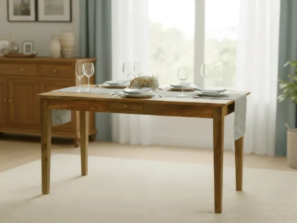 Belle Solid Wood 4 Seater Dining Table